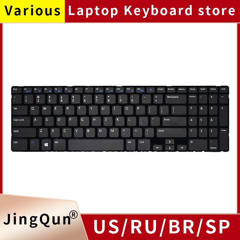 Laptop Accessories Dell - New US Russian Keyboard For Dell