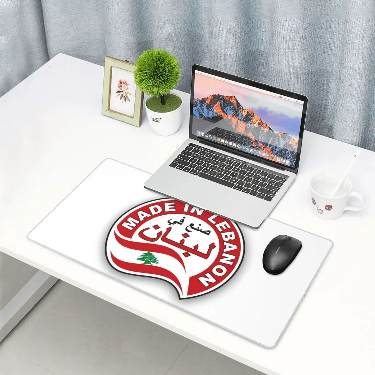 Laptop Accessories Lebanon - Large Mouse Pad Lebanon Watercolor Lebanon