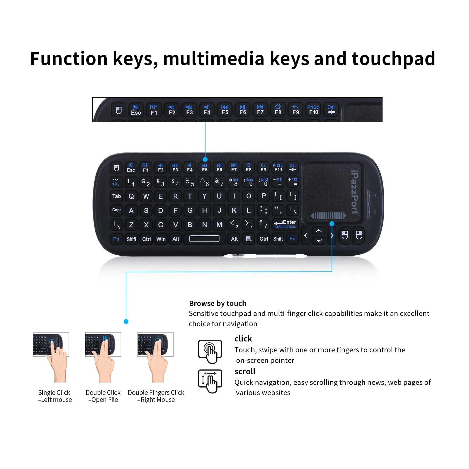 IPazzPort Mini Bluetooth & 2.4 - Laptop Accessories Combo review and price