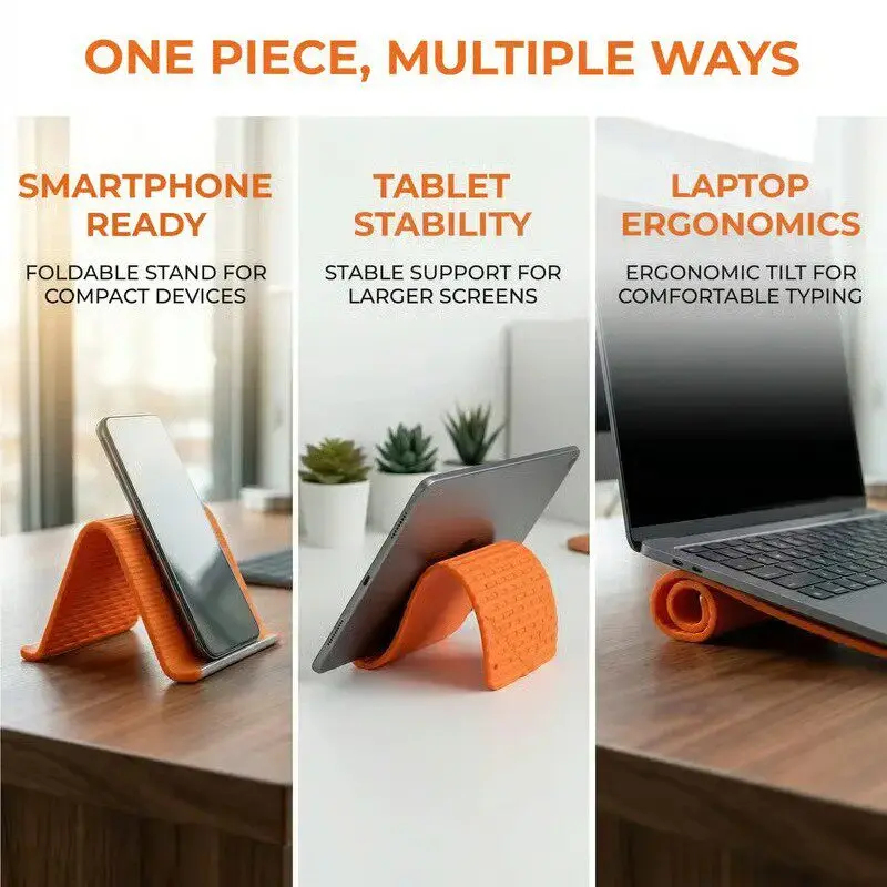 Silicone Foldable Phone Stand  - Apple Accessories Laptop review and price