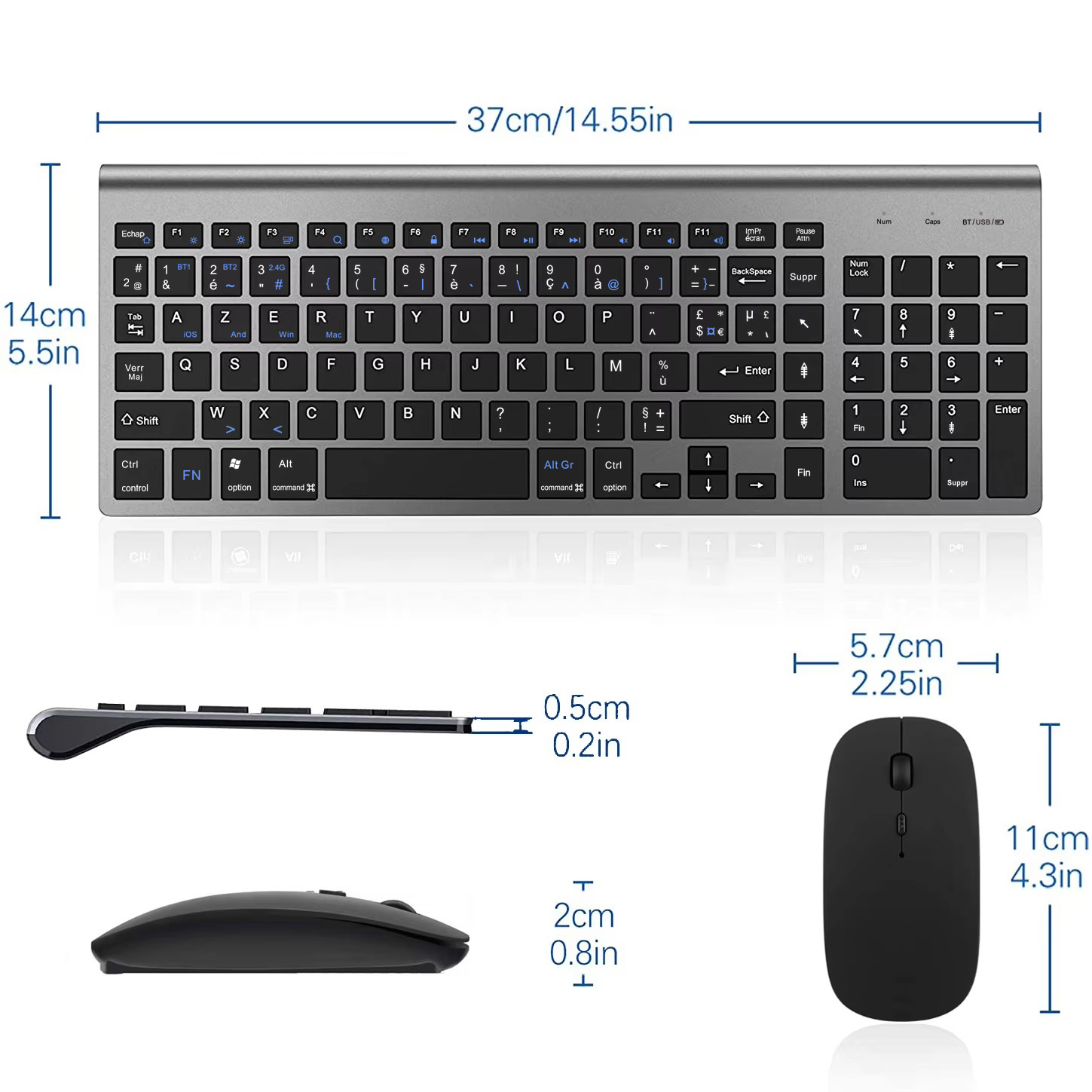 Ultra Slim Dual Mode French AZ - Laptop Accessories Combo review and price