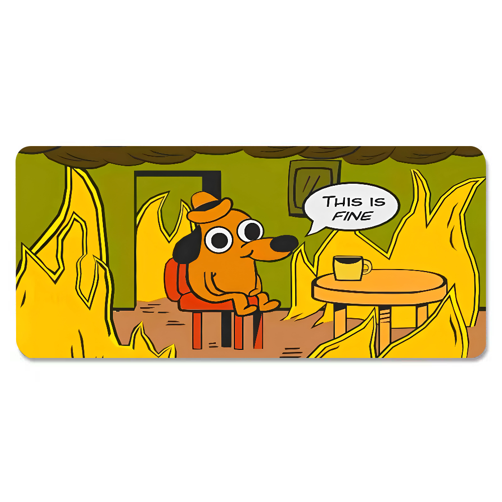 This Is Fine Dog Dachshund Mou - Laptop Accessories Toys review and price