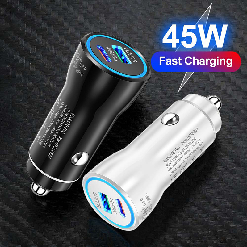 Dual Port 45W USB C Car Charge - Usb C Power Adapter review and price