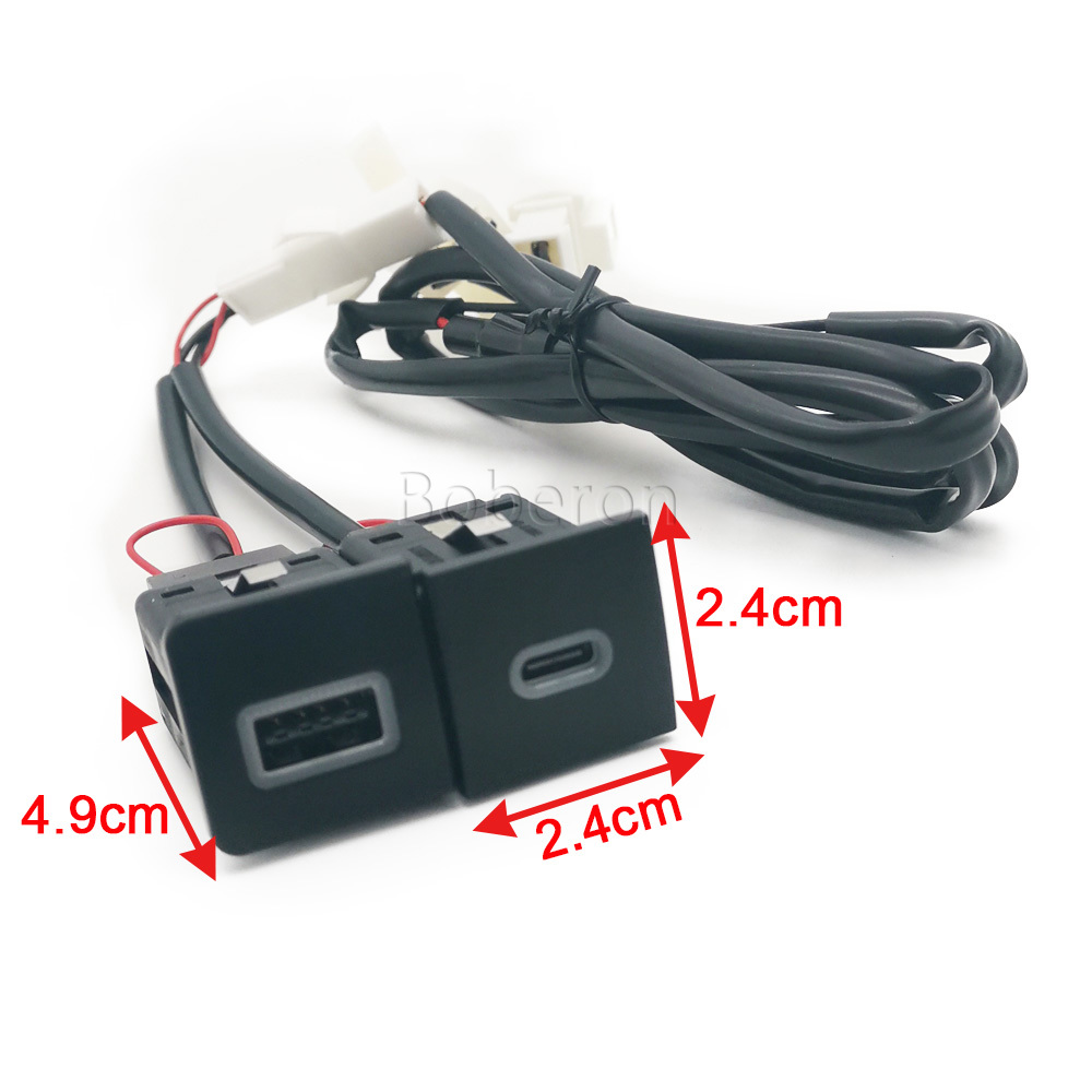 Red LED Quick Car Charger Sock - Usb C Power Adapter review and price