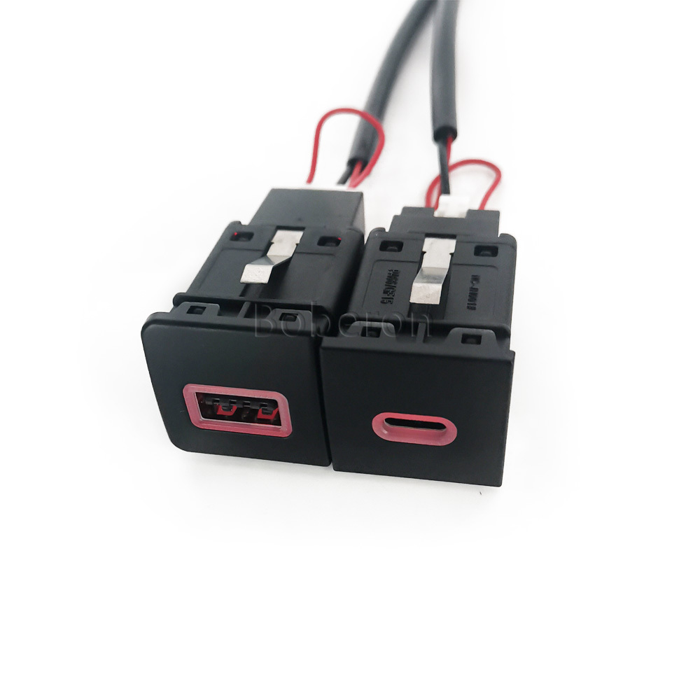 Red LED Quick Car Charger Sock - Usb C Power Adapter review and price