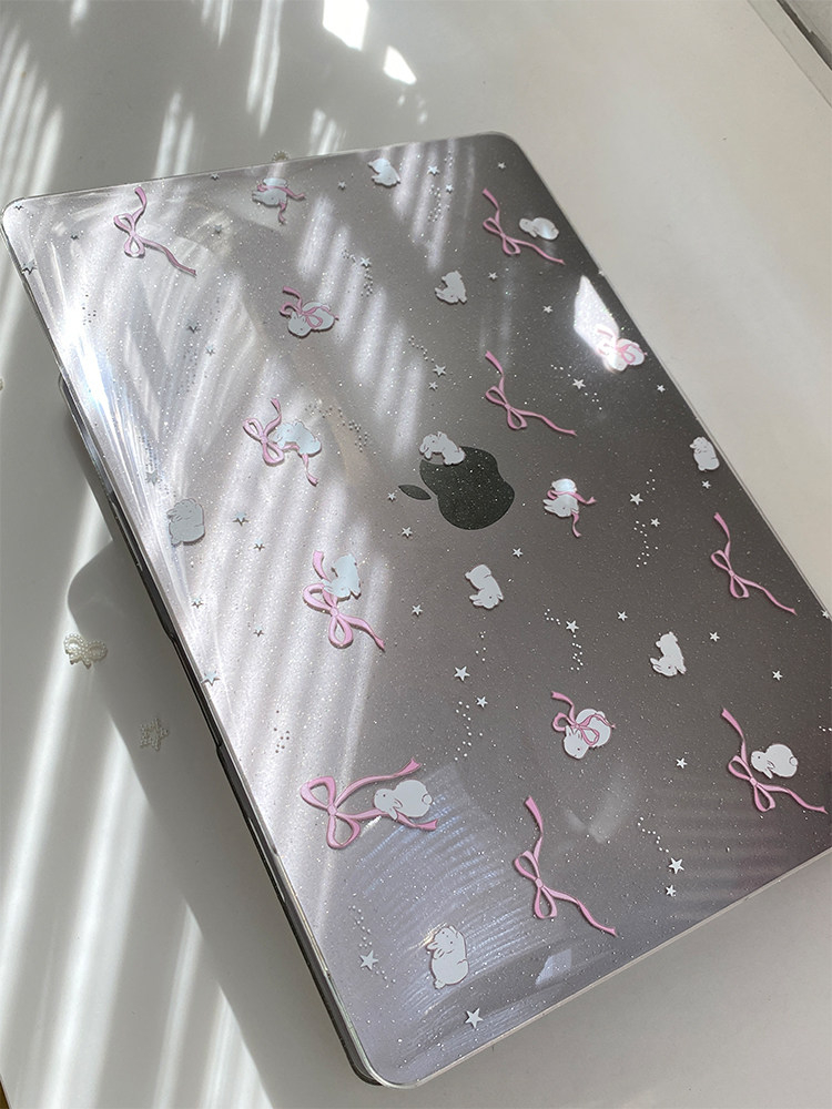 Cute Pink Bow Glitter Laptop C - Apple Accessories Laptop review and price