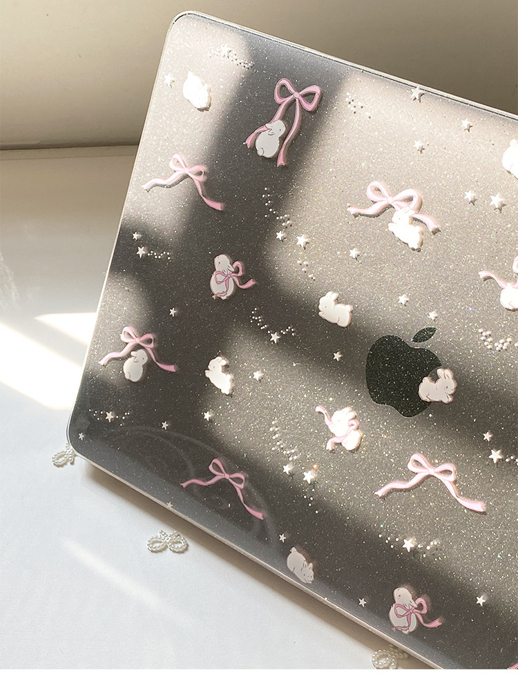 Cute Pink Bow Glitter Laptop C - Apple Accessories Laptop review and price