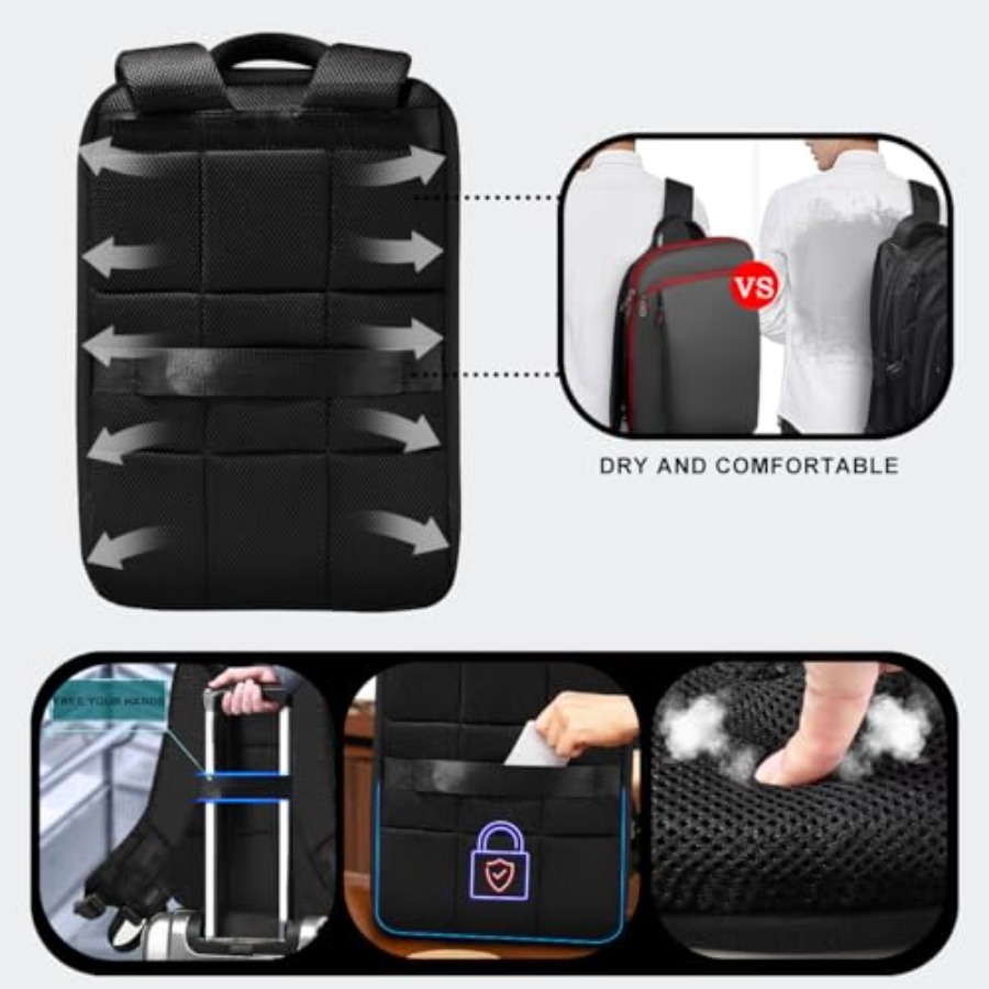 Slim and Expandable 15 15.6 16 - Laptop Backpack Anti Theft review and price
