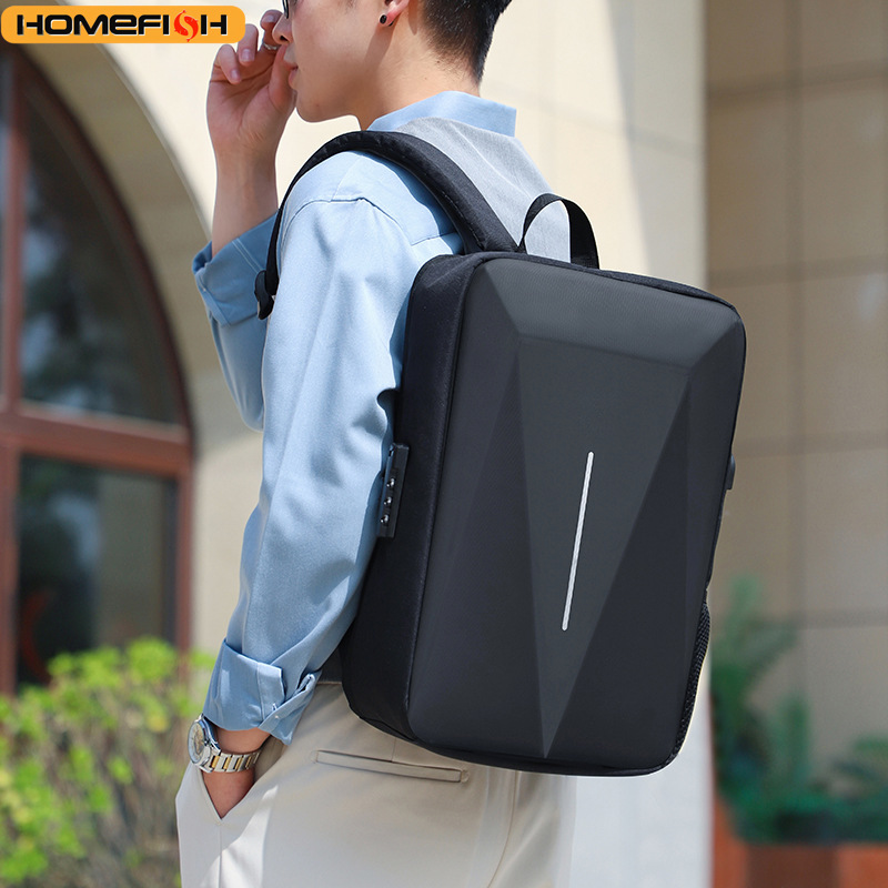 HOMEFISH Men's Fashion Hard Sh - Laptop Backpack Anti Theft review and price