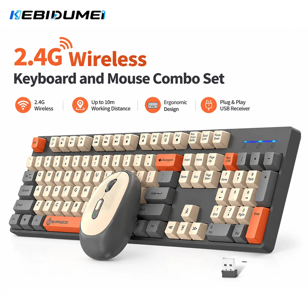 KEBIDUMEI 2.4G Wireless Keyboa - Laptop Accessories Combo review and price