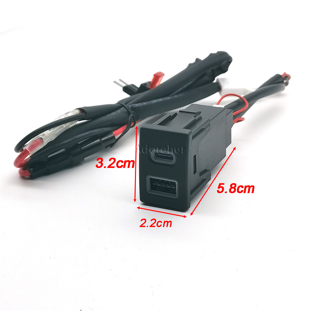 1PC Red LED Car Fast Charger S - Usb C Power Adapter review and price