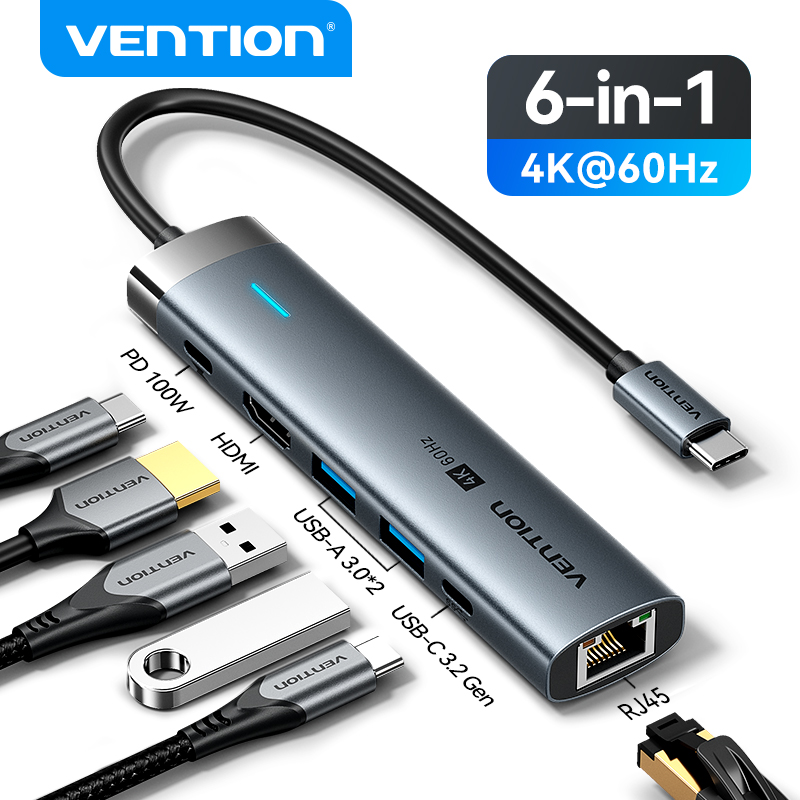 Vention USB C HUB Type C to HD - Apple Accessories Laptop review and price