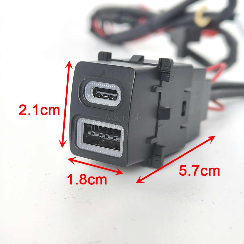 Modified Car USB QC3.0 Type-C  - Usb C Power Adapter review and price
