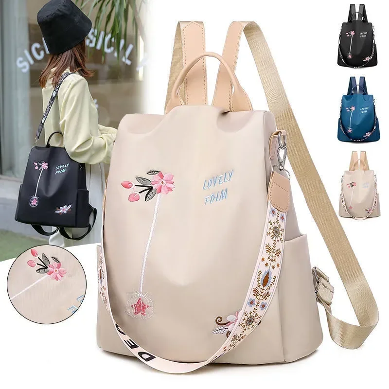 Waterproof Oxford Embroidery W - Laptop Backpack Anti Theft review and price